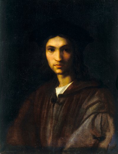 Junges Selbstporträt von Andrea del Sarto von Andrea del Sarto